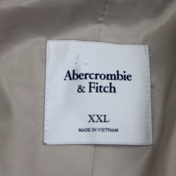 Abercrombie & Fitch Blazer Womens 2XL XXL Beige Polyester/Viscose Sports Jacket - Picture 9 of 14